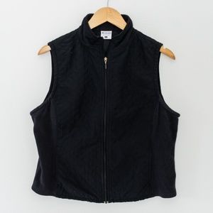 Columbia Black Quilted Vest Size Large